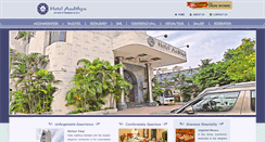 Desktop Screenshot of hotelaadithya.com